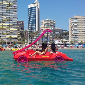 4-person pedal boat / with slide