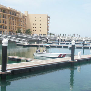 floating dock / mooring / for marinas / aluminum