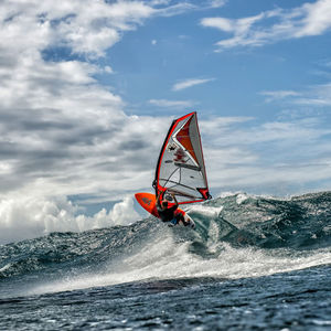 wave windsurf sail / 3-batten