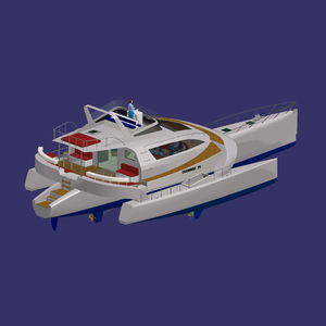 power trimaran motor yacht