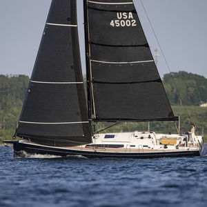 cruising sailboat