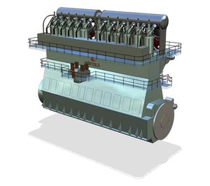 low-speed ship engine / diesel / Tier 3