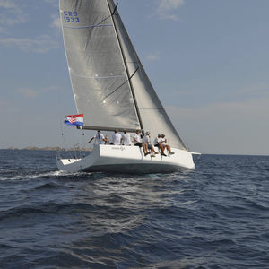 racing sailboat