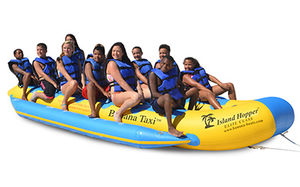 12-person max. towed banana buoy