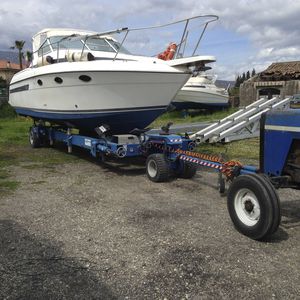 road trailer / handling / for boats / shipyard