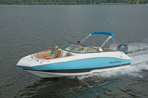 outboard deck boat