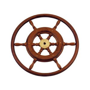 stainless steel power boat steering wheel