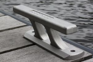 Dock mooring cleat - FLOE INTERNATIONAL, INC. - flat / aluminum