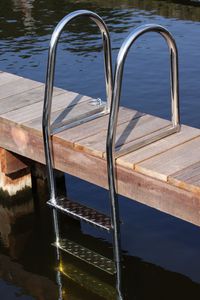 dock ladder / fixed / swim / manual