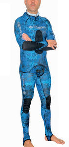 Mares Phantom 3 Steamer Camo Blue Spearfishing Wetsuit 3mm - Men