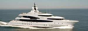 cruising mega-yacht