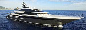 cruising mega-yacht