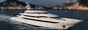cruising mega-yacht