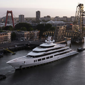 cruising mega-yacht