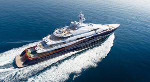 cruising mega-yacht