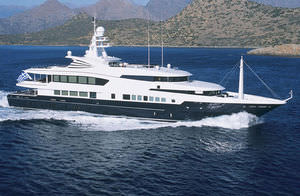 cruising mega-yacht