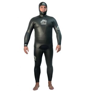  Men's Wetsuit 5MM Scuba Diving Suit Ultra Stretch Neoprene  Underwater Hunting Surfing Front Zipper Spearfishing,S : Sports & Outdoors