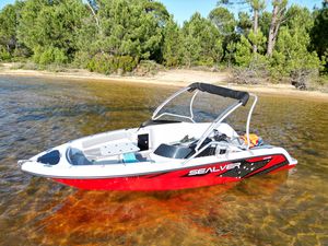 jet-ski propelled center console boat