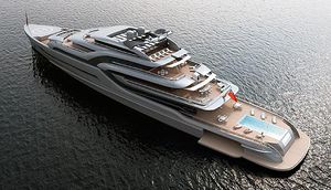 cruising mega-yacht