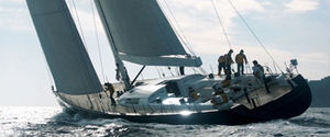 cruising sailing yacht