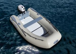 outboard inflatable boat / foldable / slatted floor