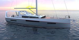 cruising sailing yacht