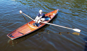 classic rowing boat / single scull