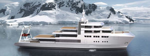 cruising mega-yacht