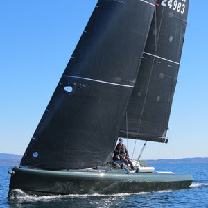 cruising-racing sailboat