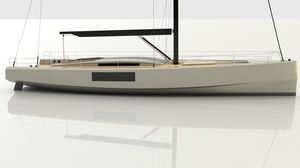 cruising sailing yacht