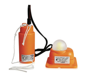 ship signalling lights / life raft / incandescent / white
