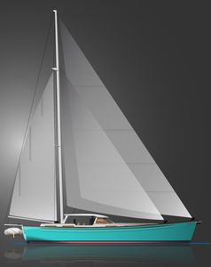 cruising sailboat