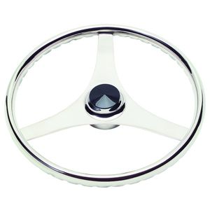 stainless steel power boat steering wheel