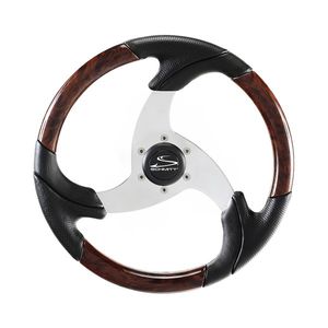 polyurethane-coated power boat steering wheel
