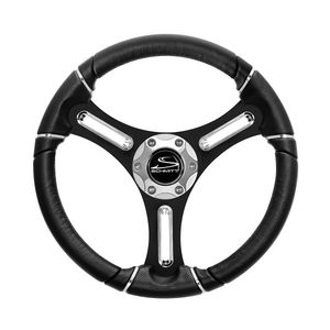 polyurethane-coated power boat steering wheel