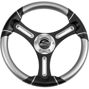 polyurethane-coated power boat steering wheel