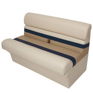 three-seater bench seat / for pontoon boats / with storage