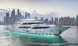 cruising mega-yacht