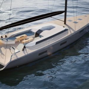 cruising sailing yacht