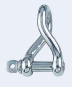 shackle for sailboats with captive pin