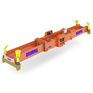 stacking crane spreader / for containers / telescopic / twin-lift type