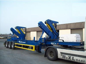container trailer / for terminals / self-loading container / side-lift