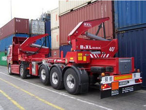container trailer / for terminals / self-loading container / side-lift