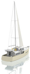 cruising sailing yacht