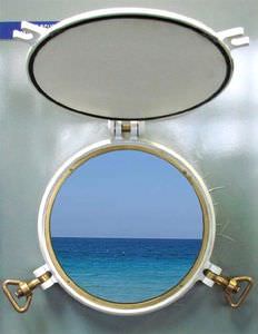 Marine Round Portlight, Yacht Internal Porthole Window with Screen, Mount  Frame, Boat Opening Circle Window Replacement for RV Ships Small Boat