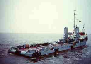 anchor-handling tugboat (AHT) offshore support vessel