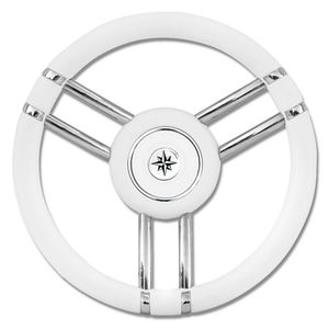 stainless steel power boat steering wheel