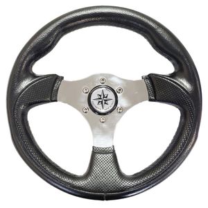 stainless steel power boat steering wheel