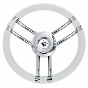 stainless steel power boat steering wheel