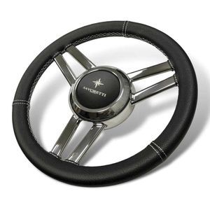 stainless steel power boat steering wheel